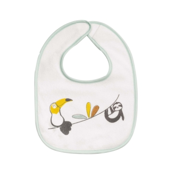 Bib with pelican and sloth Bib with pelican and sloth