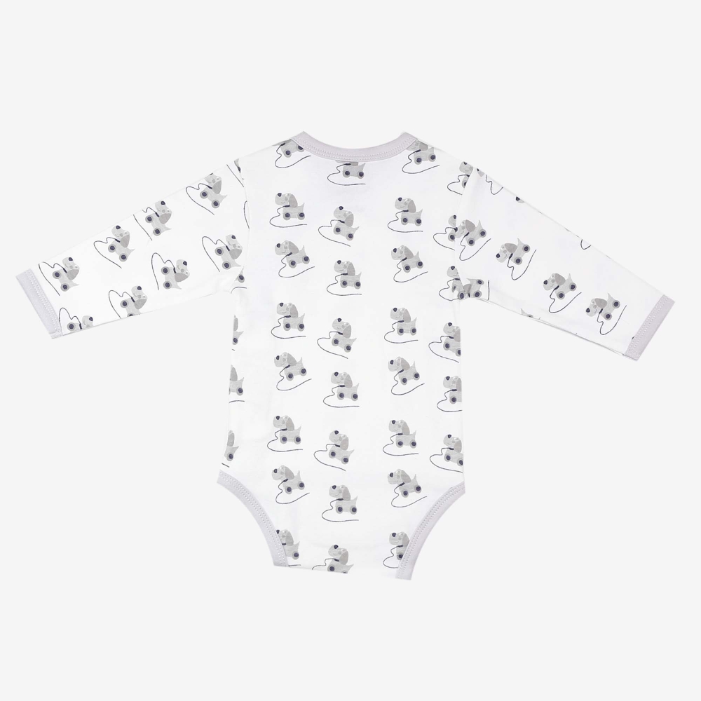 Set of 2 wrap-around bodysuits - Chien Trois Kilos Sept - 3 Set of 2 wrap-around bodysuits - Chien Trois Kilos Sept - 3