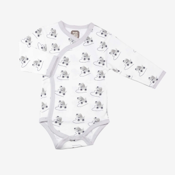 Pack of 2 crossed bodysuits - Chien Trois Kilos Sept - 2 Pack of 2 crossed bodysuits - Chien Trois Kilos Sept - 2