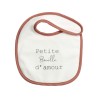 Bavoir teracotta petite bouille d'amour