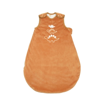 Newborn sleeping bag with dinosaur embroidery