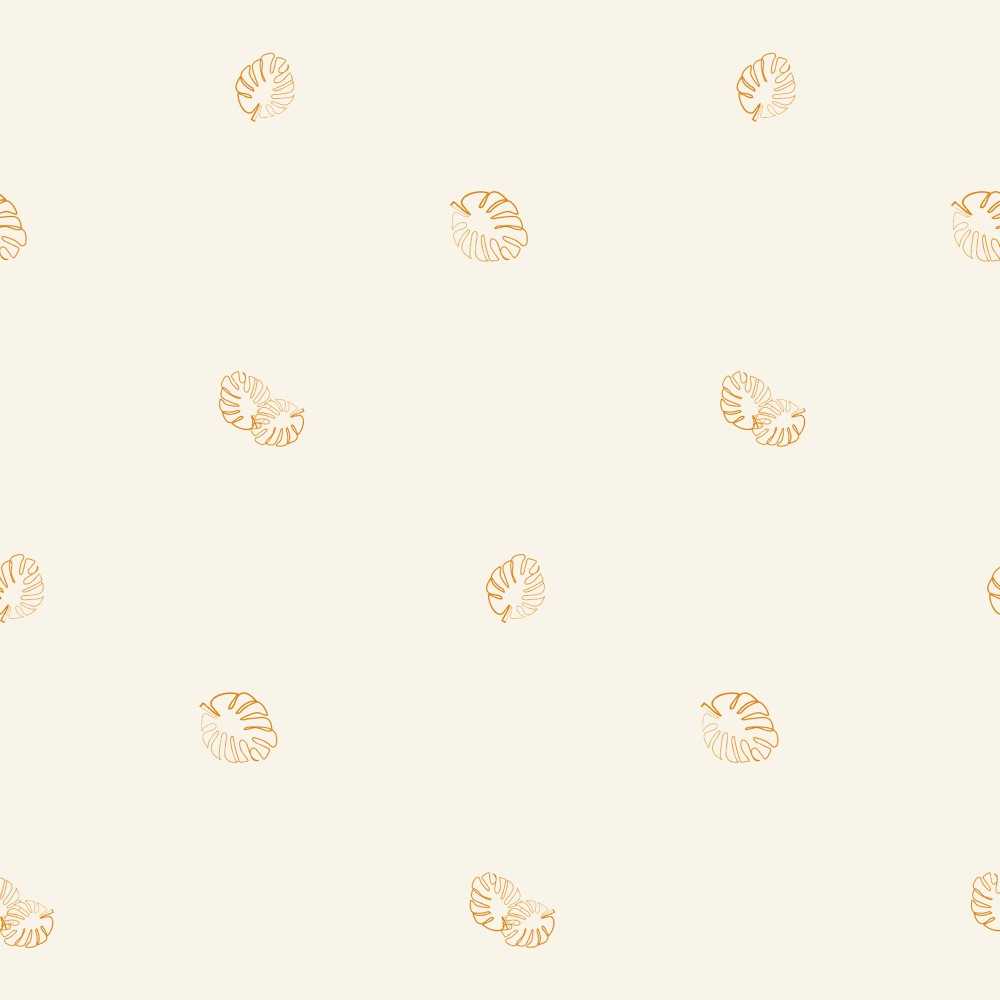 Ecru fitted sheet with leaf motifs