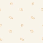 Ecru fitted sheet with leaf motifs