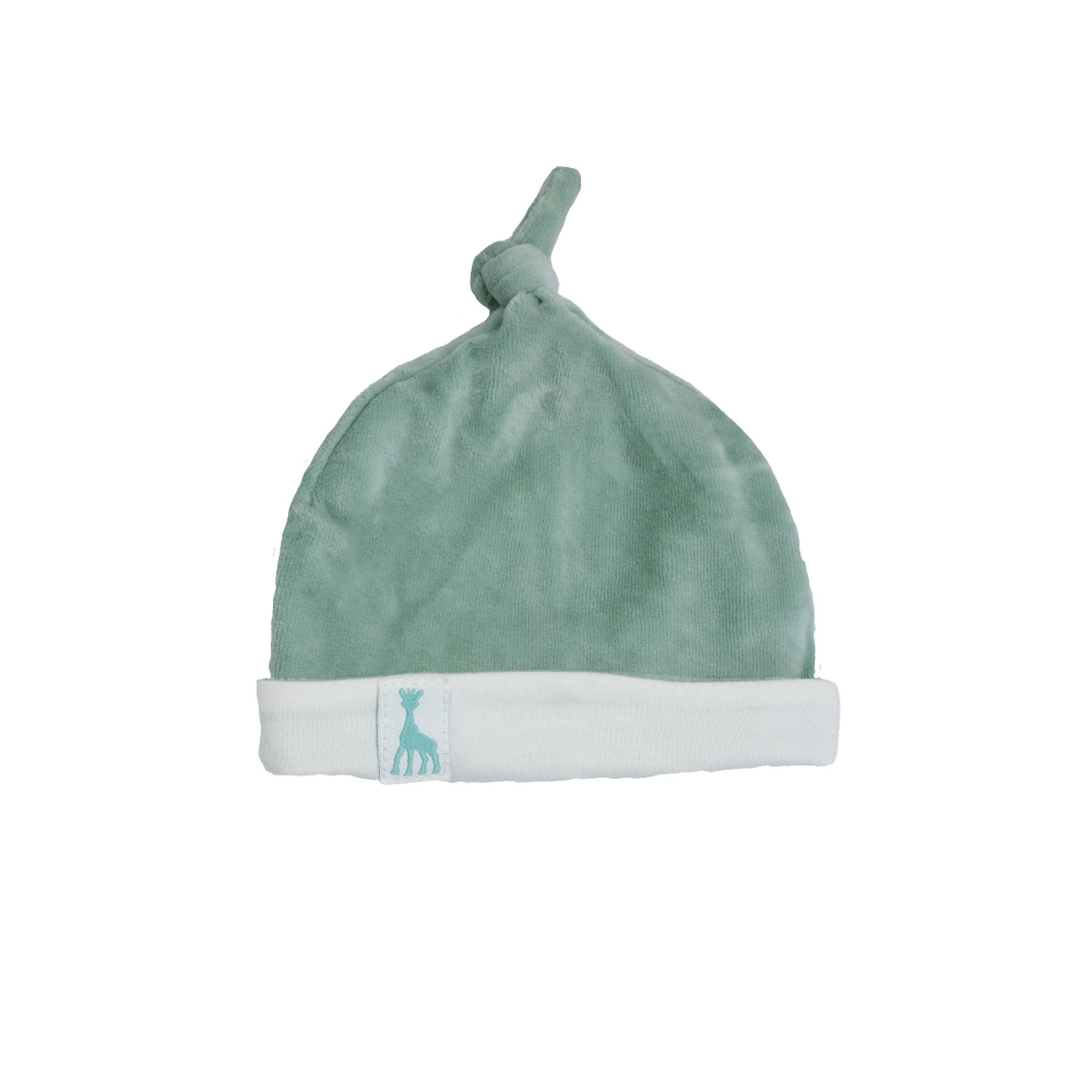 Bonnet naissance couleur olive