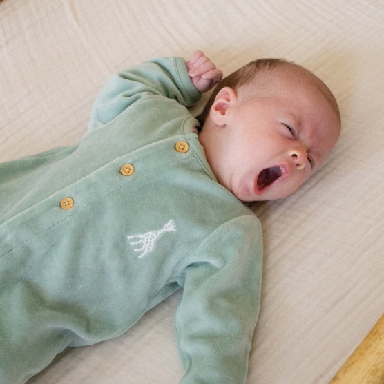Olive colored pajamas - Sophie the giraffe