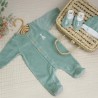 Conjunto de pantufas, gorro e pijama Sophie la girafe, em verde-azeitona