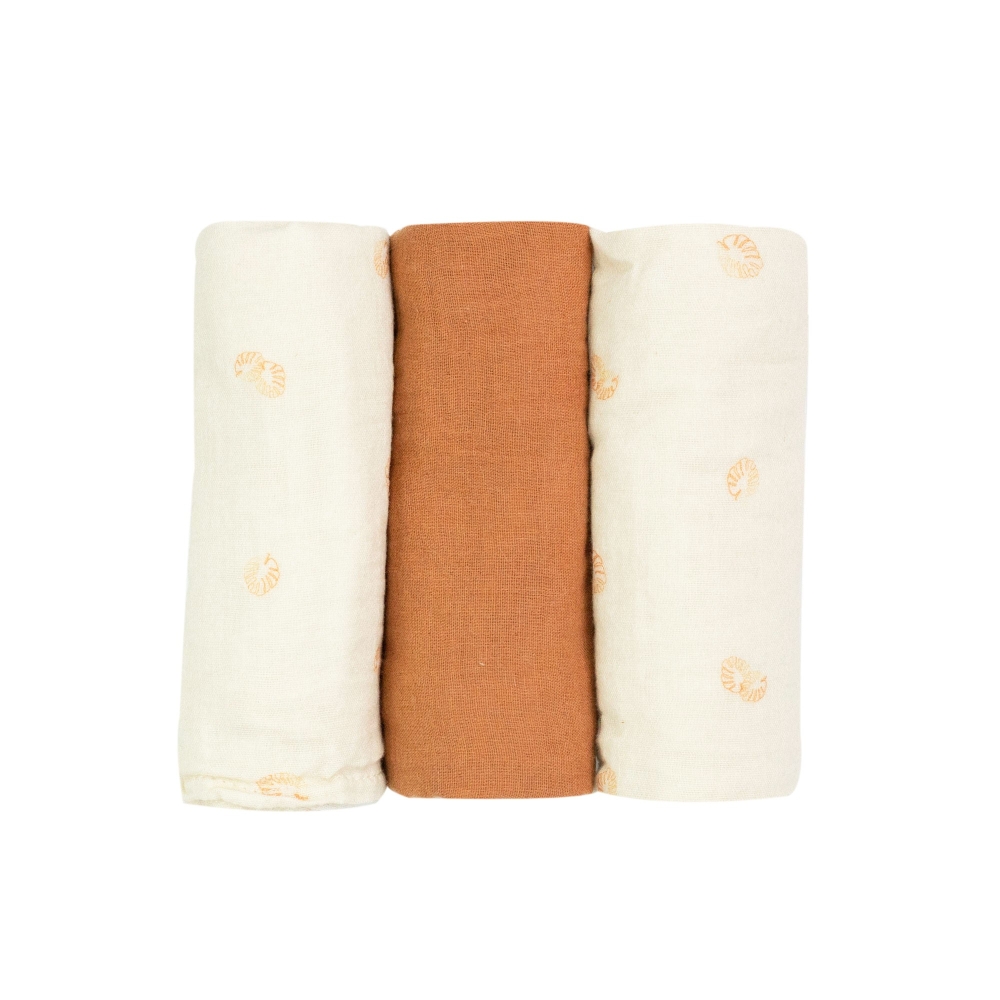 Conjunto de 3 fraldas de pano 70*70cm - Diplododo Trois Kilos Sept - 1 Conjunto de 3 fraldas de pano 70*70cm - Diplododo Trois Kilos Sept - 1