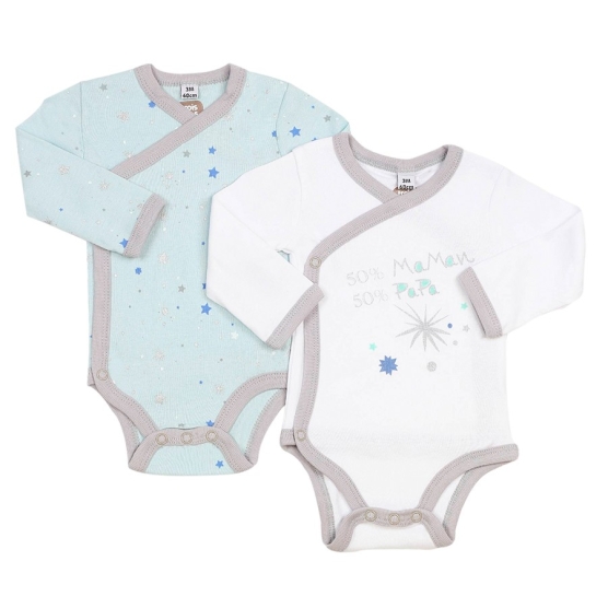 Set di 2 body incrociati - Mamma e papà Trois Kilos Sept - 7