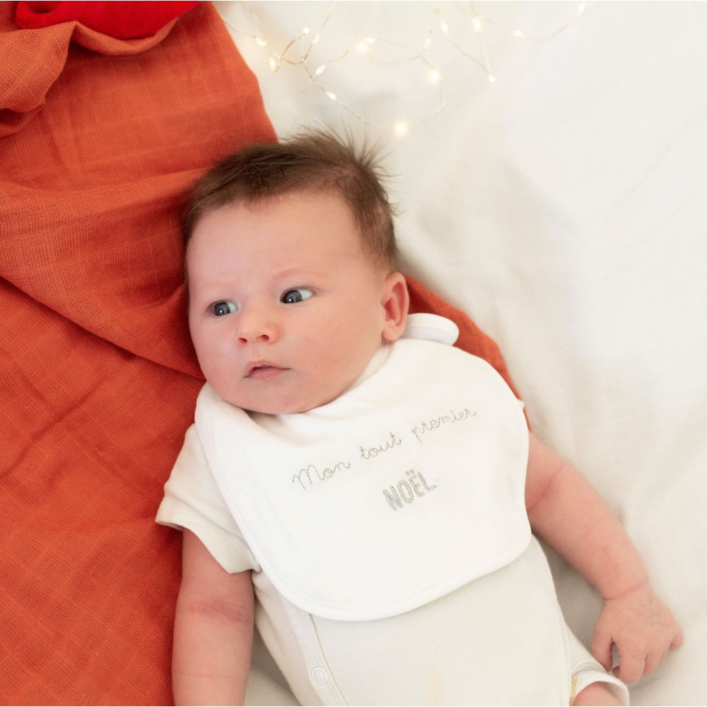 Set of 2 newborn bibs - Noël Trois Kilos Sept - 2