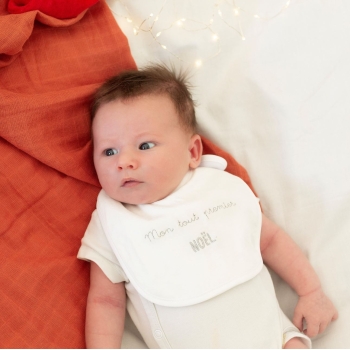 Lot de 2 bavoirs naissance - Noël Trois Kilos Sept - 2