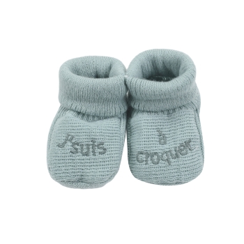 Chaussons bébé - "Jsuis à croquer" Trois Kilos Sept - 6