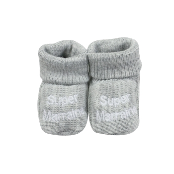Newborn slippers - "Super Godfather / Super Godmother" Trois Kilos Sept - 2