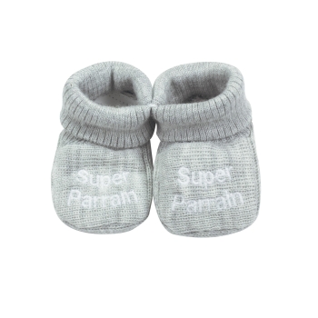 Chaussons naissance - "Super Parrain / Super marraine" Trois Kilos Sept - 10