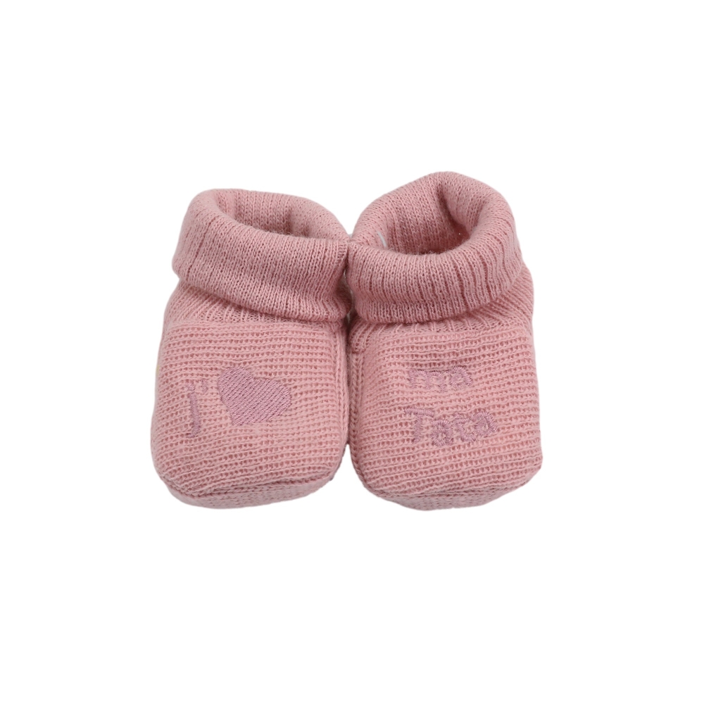 Chaussons naissance - "J'❤️ ma Tata" Trois Kilos Sept - 7 Chaussons naissance - "J'❤️ ma Tata" Trois Kilos Sept - 7