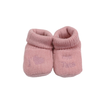 Babyschuhe für Neugeborene - "Ich ❤️ meine Tante" Trois Kilos Sept - 7 Babyschuhe für Neugeborene - "Ich ❤️ meine Tante" Trois Kilos Sept - 7