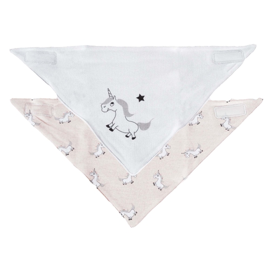 Bandana-Lätzchen - Einhorn x2
