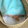 Couverture bébé flanelle - Turquoise Trois Kilos Sept - 3