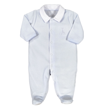 Weicher blauer Schlafanzug