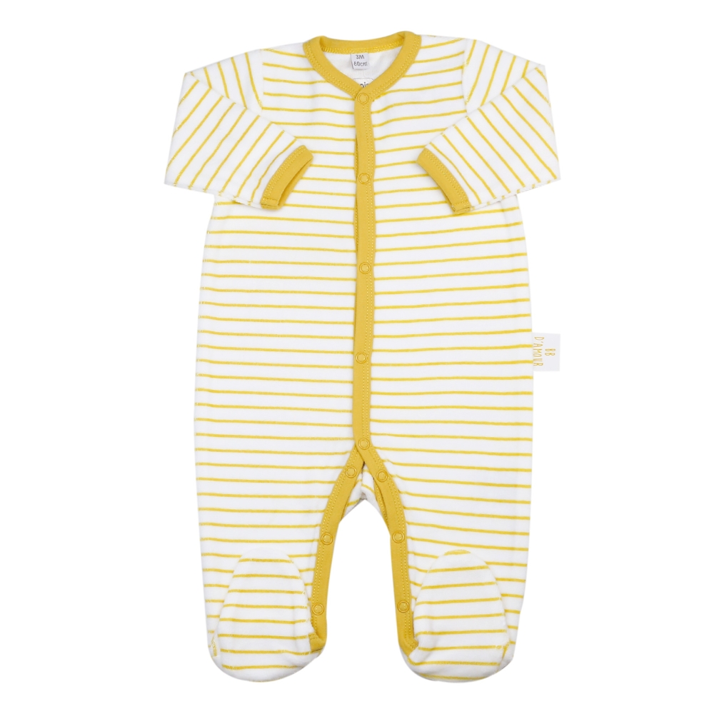 pigiama neonato a righe bianche e gialle pigiama neonato a righe bianche e gialle