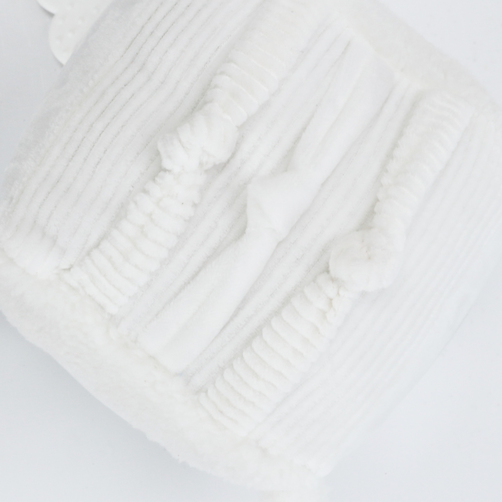 zoom sul materiale dei cordoncini del cubo attività Wooly