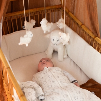 Baby betrachtet sein Spielzeug zur Entwicklungsförderung Baby betrachtet sein Spielzeug zur Entwicklungsförderung