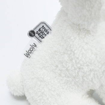 peluche con le sue etichette