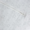 Pormenor do tecido do saco de dormir branco para bebé Pormenor do tecido do saco de dormir branco para bebé