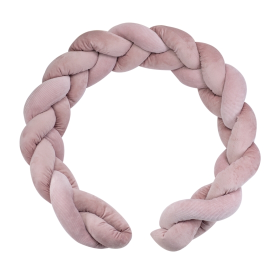 Treccia decorativa velluto a coste rosa antico