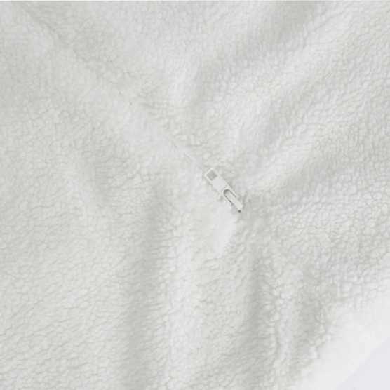Saco de dormir 0–6 meses branco em tecido sherpa