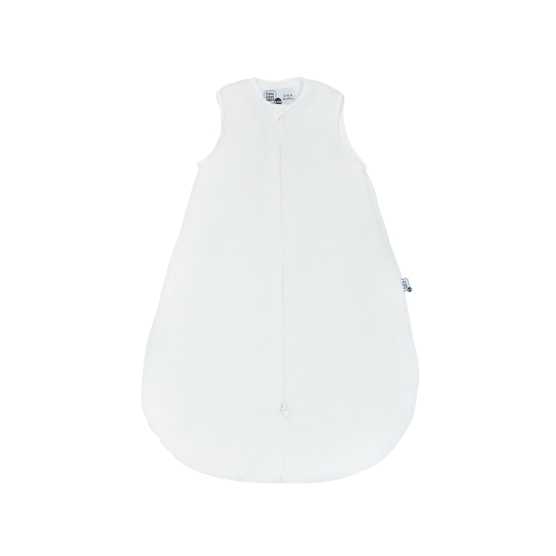 Saco de dormir 0–6 meses branco em tecido sherpa