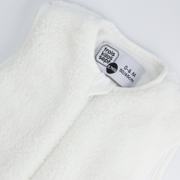 Escote de saco de dormir nacimiento bebé blanco