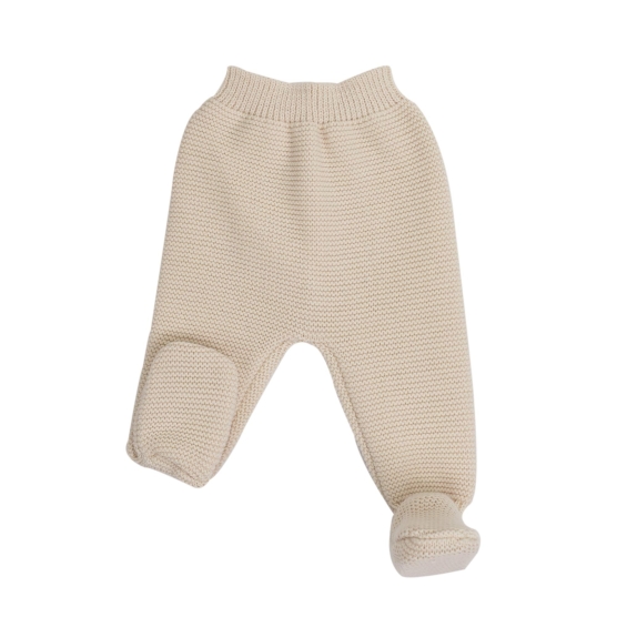Sand-colored knit pants