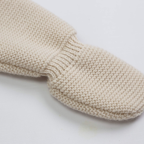 Sand-colored knit pants