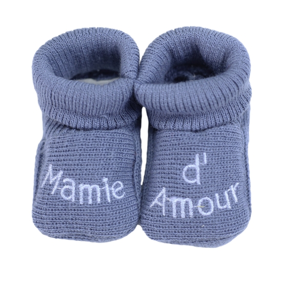 Birth slippers embroidered...