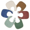 Conjunto de 6 babetes coloridos
