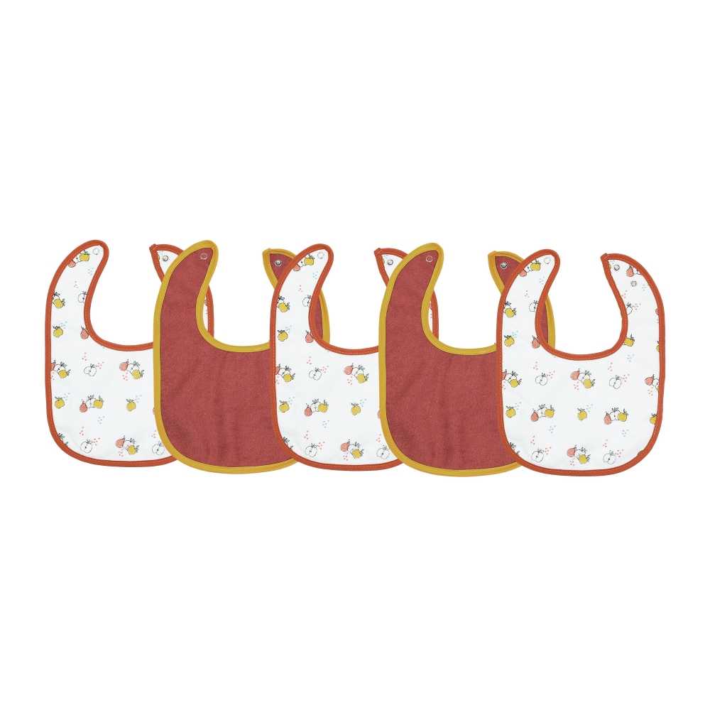 Conjunto de 5 babetes para recém-nascido