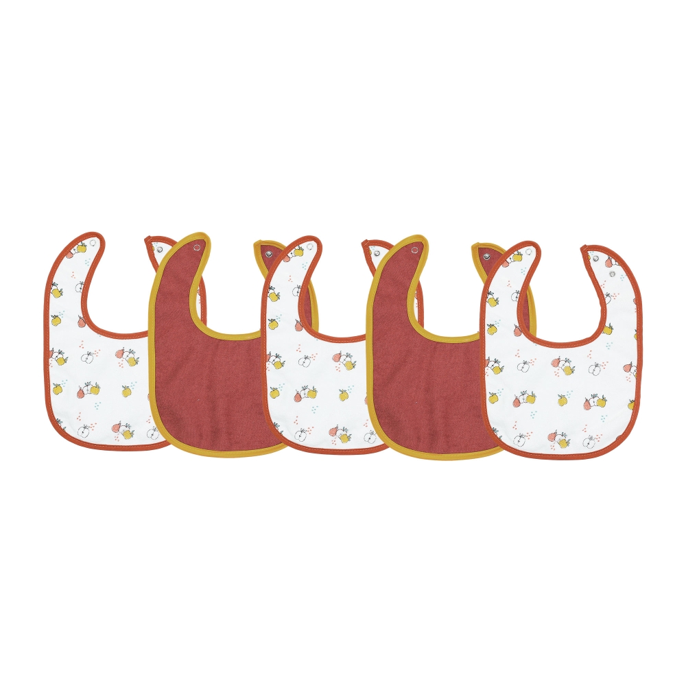 Set di 5 bavaglini per neonato