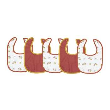 Conjunto de 5 babetes para recém-nascido