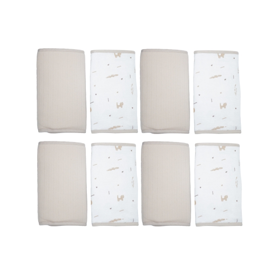 Dual-material crib rail cover