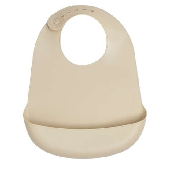 Silicone Baby Bib - Nougat