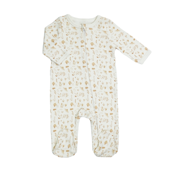 beige newborn pajamas