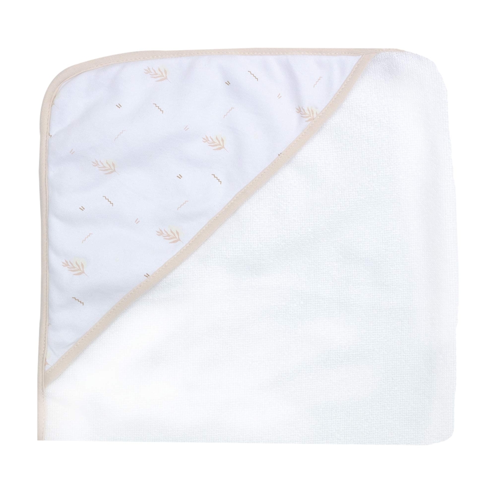 Capa de baño bebé con capucha beige, dimensiones 70x70cm Capa de baño bebé con capucha beige, dimensiones 70x70cm