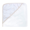 Baby badcape met beige capuchon, afmetingen 70x70cm Baby badcape met beige capuchon, afmetingen 70x70cm
