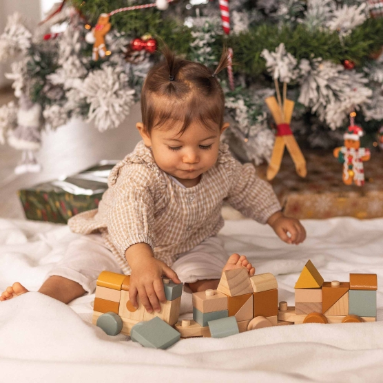 Train en bois pour bébé jouet