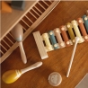 Conjunto de instrumentos musicais de madeira para bebé Conjunto de instrumentos musicais de madeira para bebé