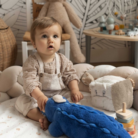 grande coccodrillo di peluche