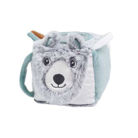 cubo de atividades com lobo para bebé