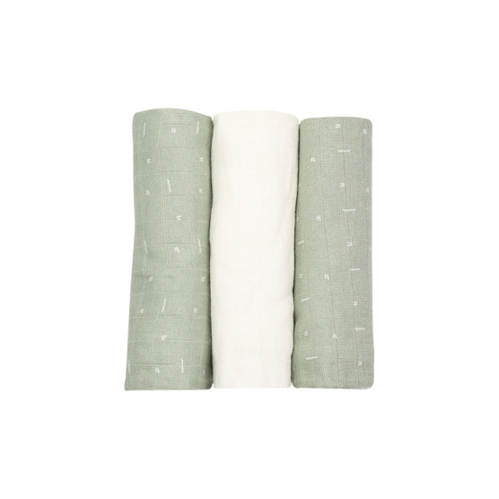 3 langes Olive - motifs...
