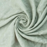 Fralda de pano verde para bebé com padrão branco Fralda de pano verde para bebé com padrão branco
