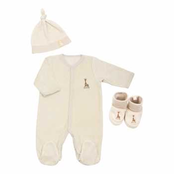 Conjunto de 3 peças Sophie la girafe em cor creme Conjunto de 3 peças Sophie la girafe em cor creme